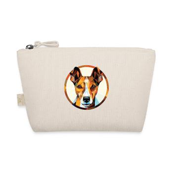 Smooth Fox Terrier Dog Breed Colorful Watercolor - Organic Pouch - nature - Front