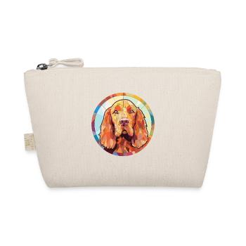 Sussex Spaniel Dog Breed Watercolor Illustration - Organic Pouch - nature - Front