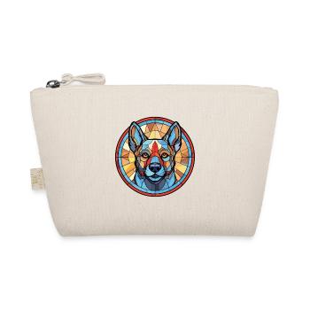 Norwegian Elkhound Dog Breed Colorful Watercolor - Organic Pouch - nature - Front