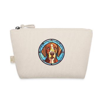 Pointer Dog Breed Colorful Watercolor Illustration - Organic Pouch - nature - Front