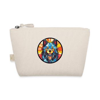 Schipperke Dog Breed Watercolor Glass Illustration - Organic Pouch - nature - Front
