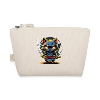 Ninja cat #5 - Organic Pouch - nature - Front