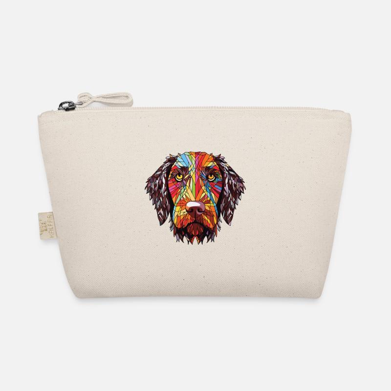 German Wirehaired Pointer Dog Breed Watercolor Organic Pouch