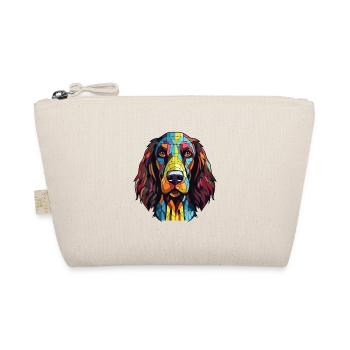 German Longhaired Pointer Dog Breed Watercolor - Organic Pouch - nature - Front