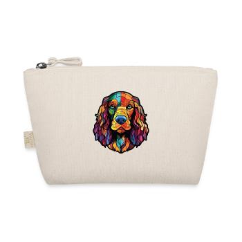 Englischer Cocker Spaniel Hunderasse Aquarellglas - Bio-Täschchen - Natur - Vorne