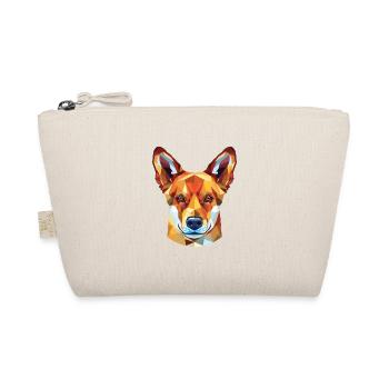 Dingo Dog Breed Colorful Watercolor Illustration - Organic Pouch - nature - Front