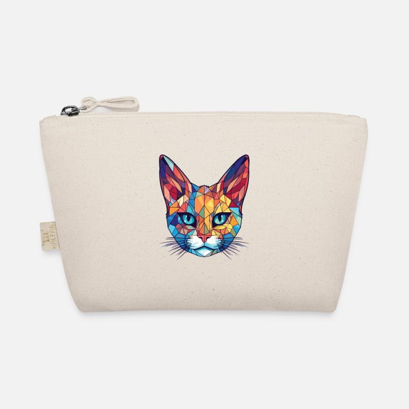 Pixie Bob Katze Bunte Aquarell Haustier Illustration Bio-Täschchen