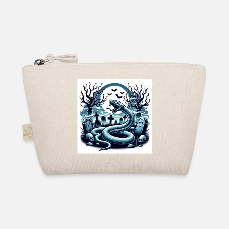 Schlange Friedhof Halloween Bio-Täschchen