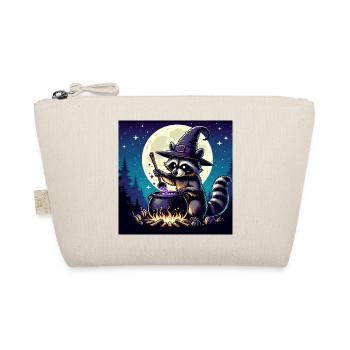 Raccoon Halloween - Organic Pouch - nature - Front