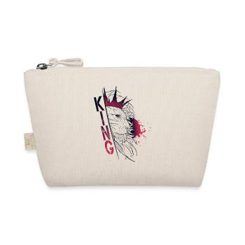 Sketch trash lion - KING - Organic Pouch - nature - Front
