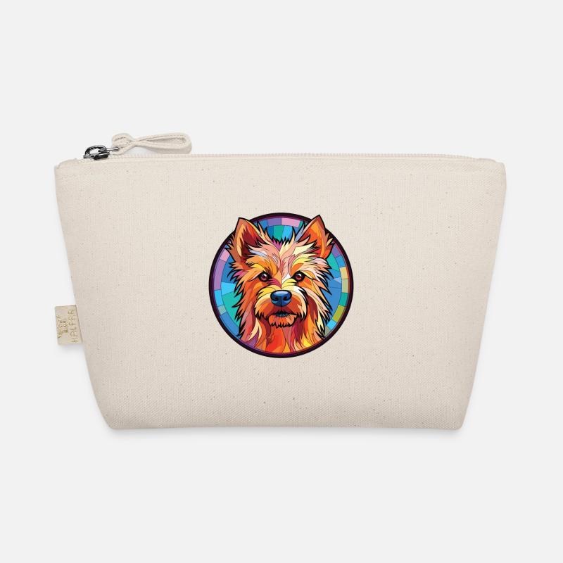 Australian Terrier Hunderasse buntes Aquarell Bio-Täschchen