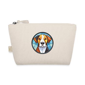 Appenzeller Sennenhund Dog Breed Watercolor Glass - Organic Pouch - nature - Front