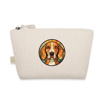 Aquarelle de chien Foxhound de Virginie noir et feu - Trousse biologique - nature - Devant