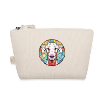 Bedlington Terrier chien race aquarelle colorée - Trousse biologique - nature - Devant