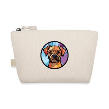 Border Terrier Dog Breed Watercolor Illustration - Organic Pouch - nature - Front