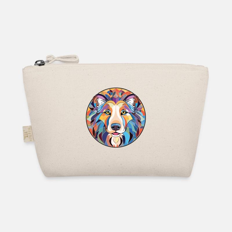 Kroatischer Schäferhund Hunderasse buntes Aquarell Bio-Täschchen
