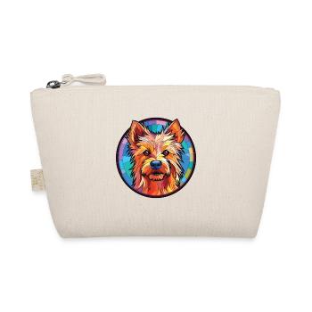 Australian Terrier Hunderasse buntes Aquarell - Bio-Täschchen - Natur - Vorne