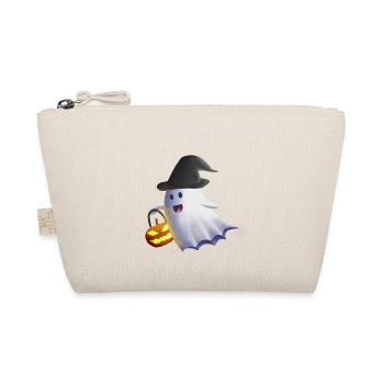Fantôme avec chapeau de sorcière et citrouille-lanterne - Trousse biologique - nature - Devant