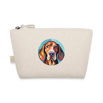 Hannover Hund Rasse Aquarell Illustration - Bio-Täschchen - Natur - Vorne