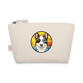 Karelian Bear Dog Breed Watercolor Illustration - Organic Pouch - nature - Front