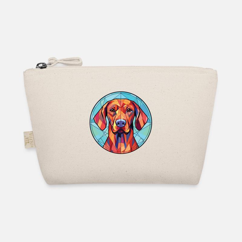Rhodesian Ridgeback Hunderasse buntes Aquarell Bio-Täschchen