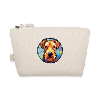 Welsh Terrier Dog Breed Watercolor Illustration - Organic Pouch - nature - Front