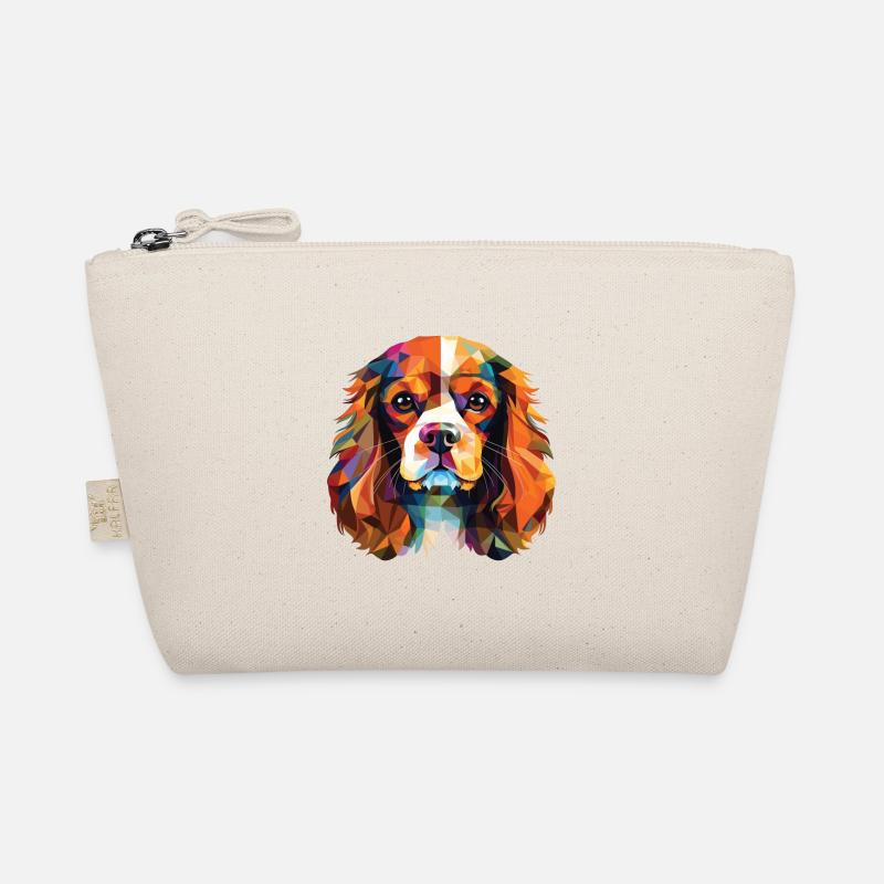 Cavalier King Charles Spaniel Hunderasse Aquarell - Bio-Täschchen - Natur