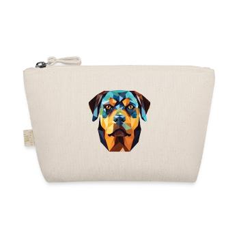 Rottweiler Deutsche Hunderasse Buntes Aquarell - Bio-Täschchen - Natur - Vorne