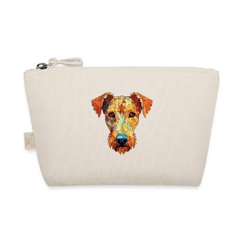 Irish Terrier Hunderasse Aquarell Illustration - Bio-Täschchen - Natur - Vorne
