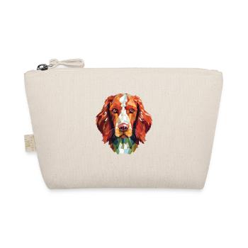 Irish Red And White Setter Dog Breed Watercolor - Organic Pouch - nature - Front