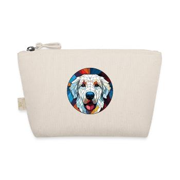 Kuvasz Hunderasse bunte Aquarell-Illustration - Bio-Täschchen - Natur - Vorne