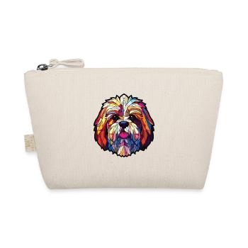 Lhassa Apso chien race aquarelle verre Illustration - Trousse biologique - nature - Devant