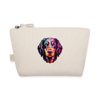 Munsterlander Large Dog Breed Colorful Watercolor - Organic Pouch - nature - Front