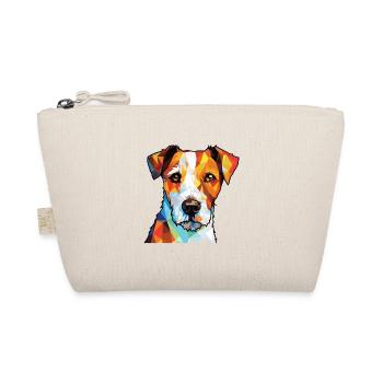 Parson Russell Terrier Dog Breed Watercolor Glass - Organic Pouch - nature - Front