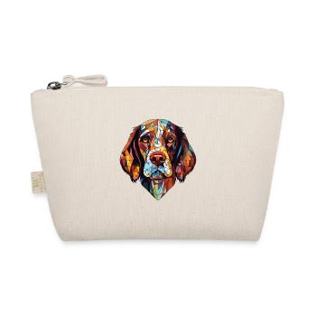 Portuguese Pointer Dog Breed Colorful Watercolor - Organic Pouch - nature - Front