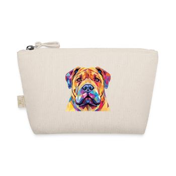 Shar Pei reinrassige Hunderasse buntes Aquarell - Bio-Täschchen - Natur - Vorne