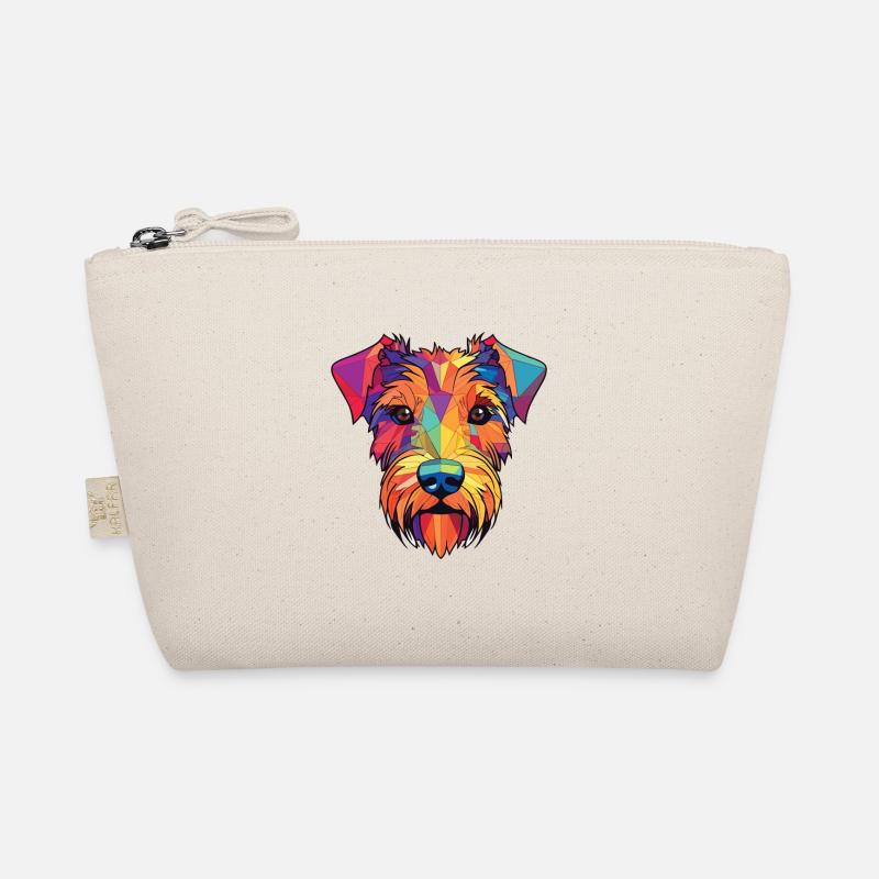 Sporting Lucas Terrier Hunderasse Aquarellglas Bio-Täschchen