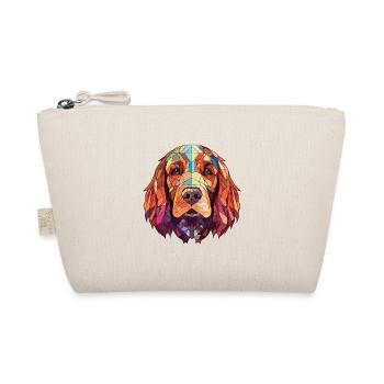 Sussex Spaniel Dog Breed Watercolor Illustration - Organic Pouch - nature - Front