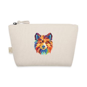 Spielzeug Deutscher Spitz Hunderasse Aquarell Illustration - Bio-Täschchen - Natur - Vorne