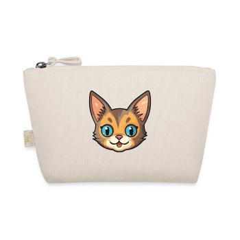 Somali Shorthair Cat Cartoon Watercolor Clipart - Organic Pouch - nature - Front
