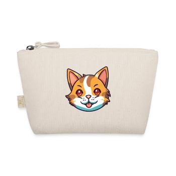 California Spangled Cat Cartoon Watercolor Clipart - Organic Pouch - nature - Front