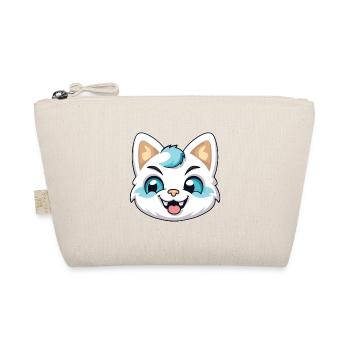 Hantilly Tiffany Cat Cartoon Watercolor Clipart - Organic Pouch - nature - Front