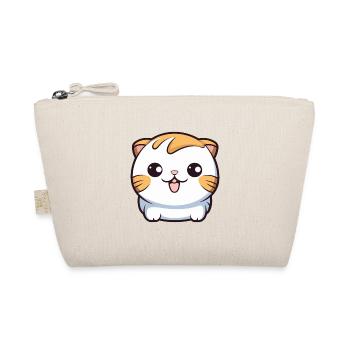 Scottish Fold chat dessin animé Illustration à l’aquarelle - Trousse biologique - nature - Devant
