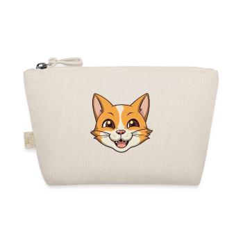 German Rex Cat Cartoon Watercolor Illustration - Organic Pouch - nature - Front