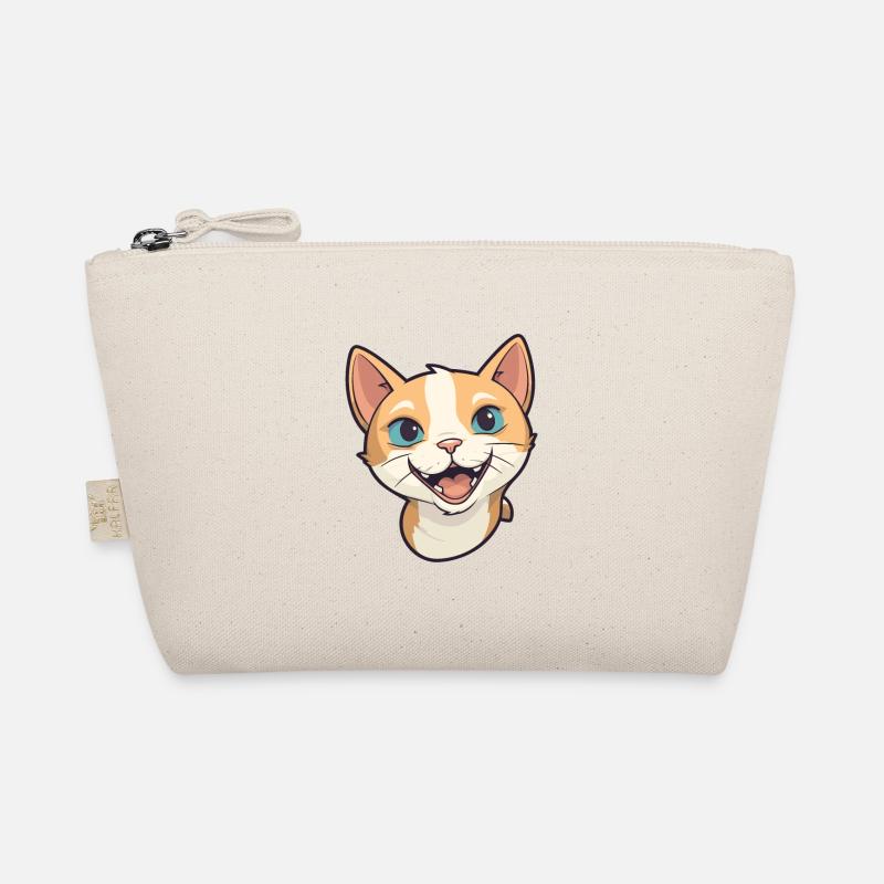 Deutsche Rex-Katze-Karikatur Aquarell-Illustration Bio-Täschchen