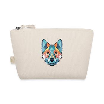 Norwegian Elkhound Dog Breed Colorful Watercolor - Organic Pouch - nature - Front