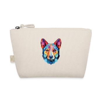 Labrador Husky Kleine Hunderasse buntes Aquarell - Bio-Täschchen - Natur - Vorne