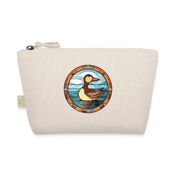 Duck Colorful Watercolor Animal Pet Illustration - Organic Pouch - nature - Front