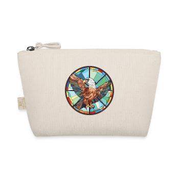 Eagle Colorful Watercolor Animal Pet Illustration - Organic Pouch - nature - Front