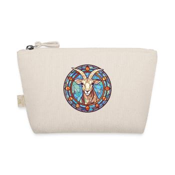 Goat Colorful Watercolor Animal Pet Illustration - Organic Pouch - nature - Front